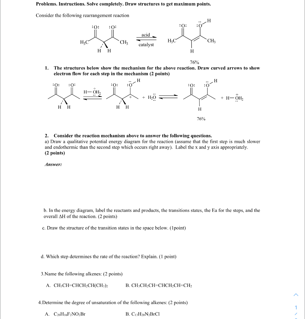 Solved Problems. Instructions. Solve Completely. Draw | Chegg.com