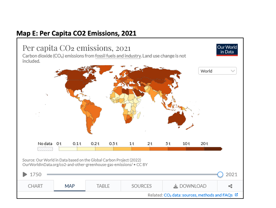 Solved 1) Map A is an example of which one of the following | Chegg.com