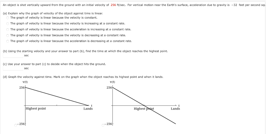 solved-an-object-is-shot-vertically-upward-from-the-ground-chegg