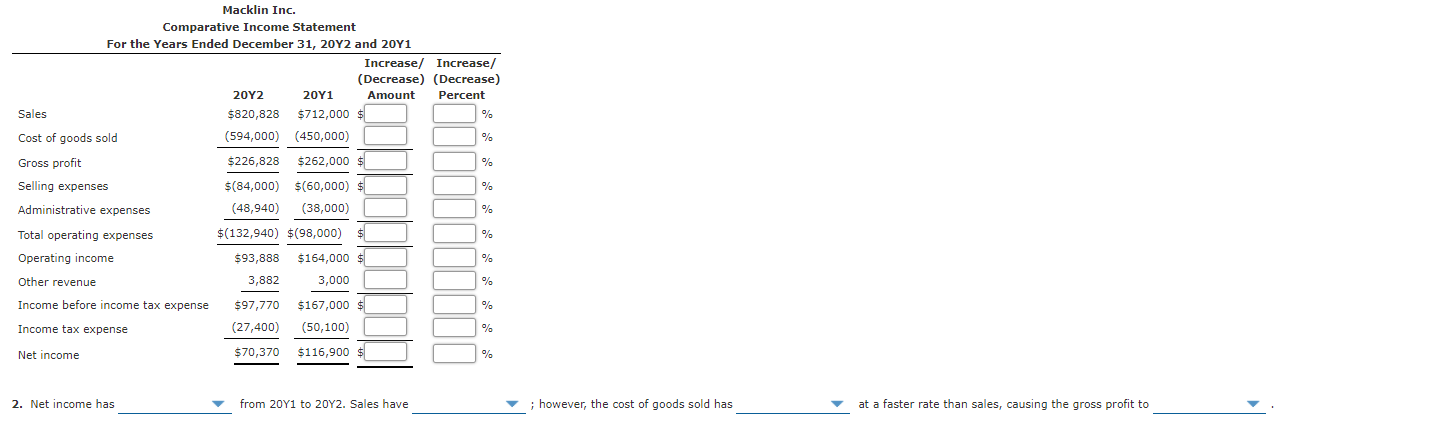 solved-horizontal-analysis-of-income-statement-for-20y2-chegg