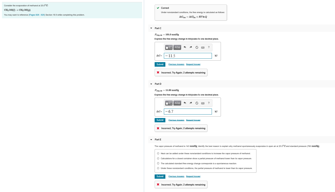 Solved Use Standard Free Energies Of Formation To Calcula Chegg Com