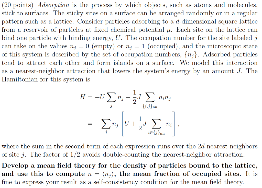 20 Points Adsorption Is The Process By Which Obj Chegg Com