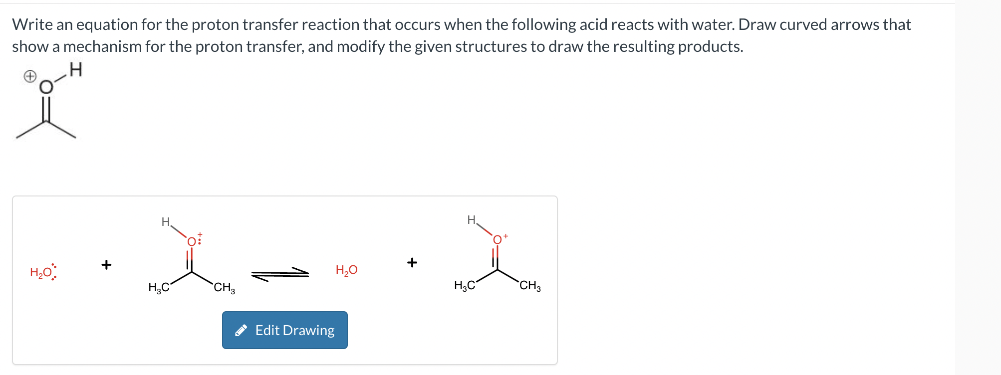 Solved Write an equation for the proton transfer reaction | Chegg.com