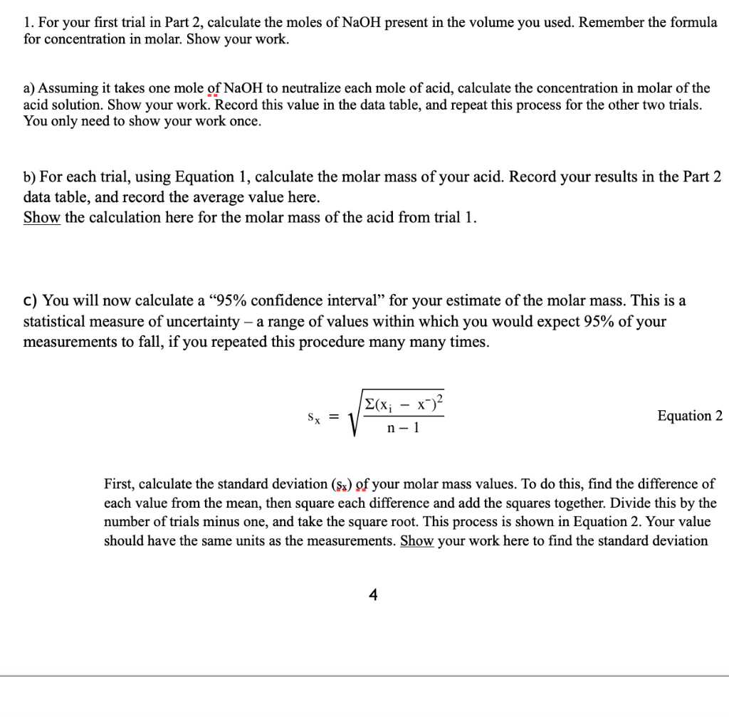 Kht Molar Mass Acid Mass 0 332 G Acid G L 1 Chegg Com