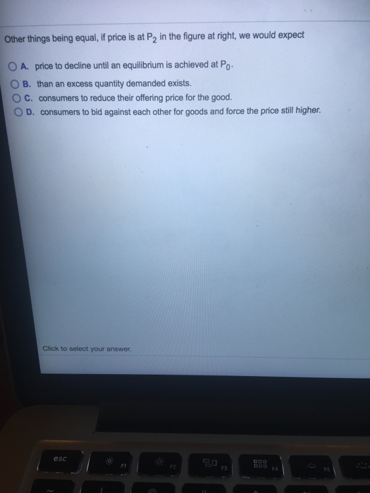 Solved Other things being equal, if price is at P2 in the | Chegg.com
