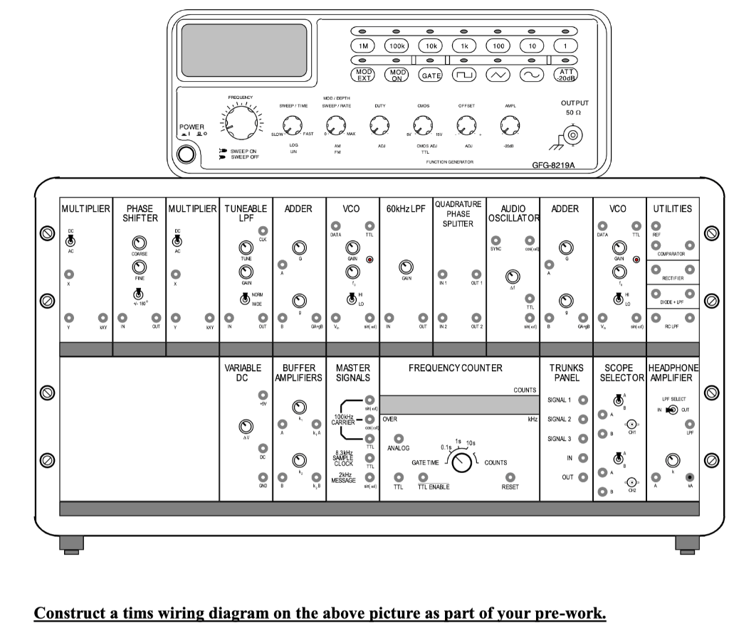 3. Construct a wiring diagram for the tims trainer | Chegg.com