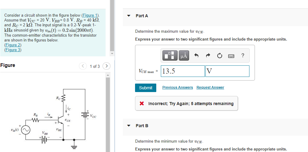 Solved Part A Consider a circuit shown in the figure below | Chegg.com