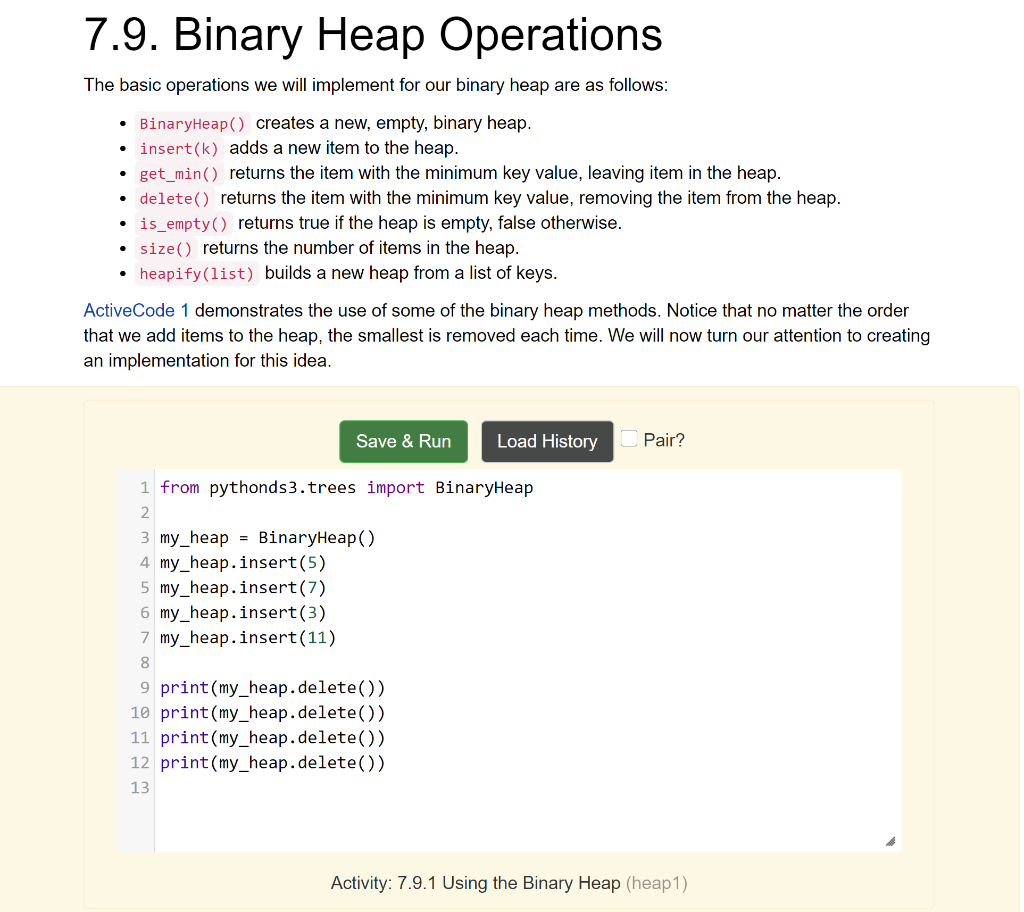 SOLUTION: Lab 12 Implementation of Heap Data Structure and Heap