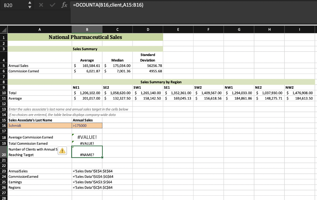 6. The second part of the Summary sheet contains a | Chegg.com