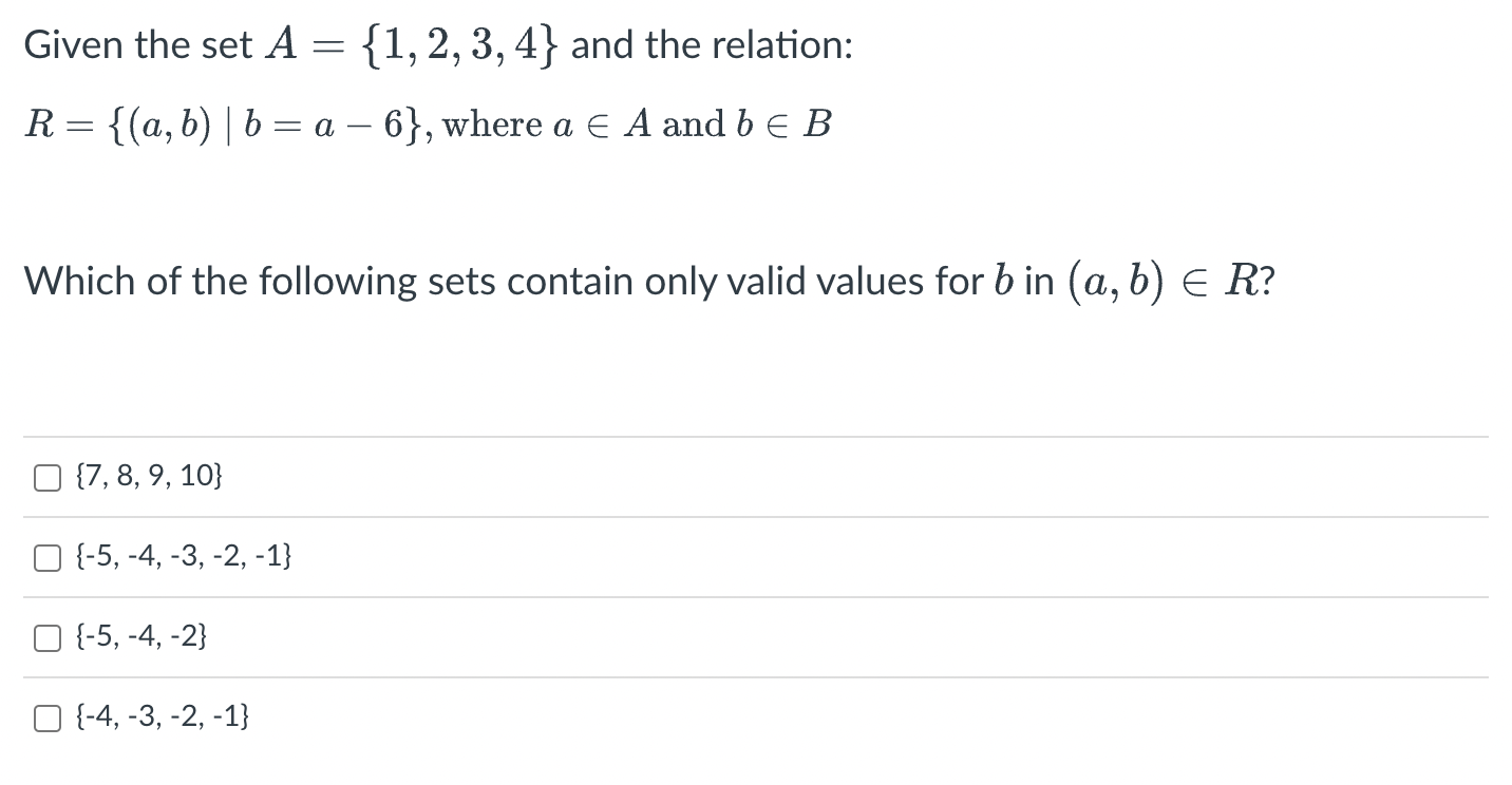 Solved Given The Set A = {1, 2, 3, 4} And The Relation: R = | Chegg.com