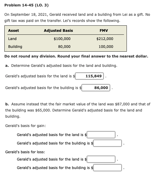 Solved Problem 1445 (LO. 3) On September 18, 2021, Gerald