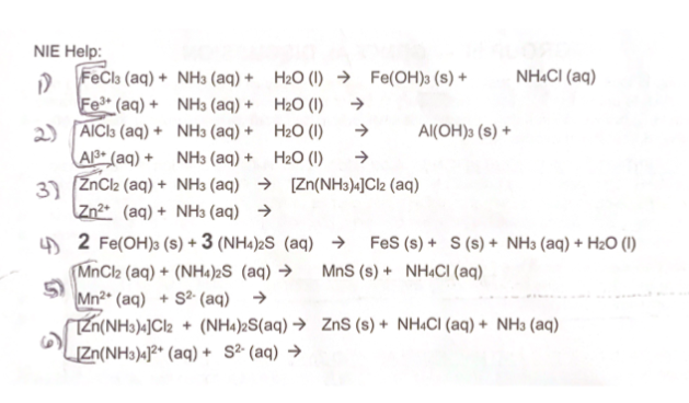 Phản ứng giữa NH<sub>3</sub>, FeCl<sub>3</sub> và H<sub>2</sub>O