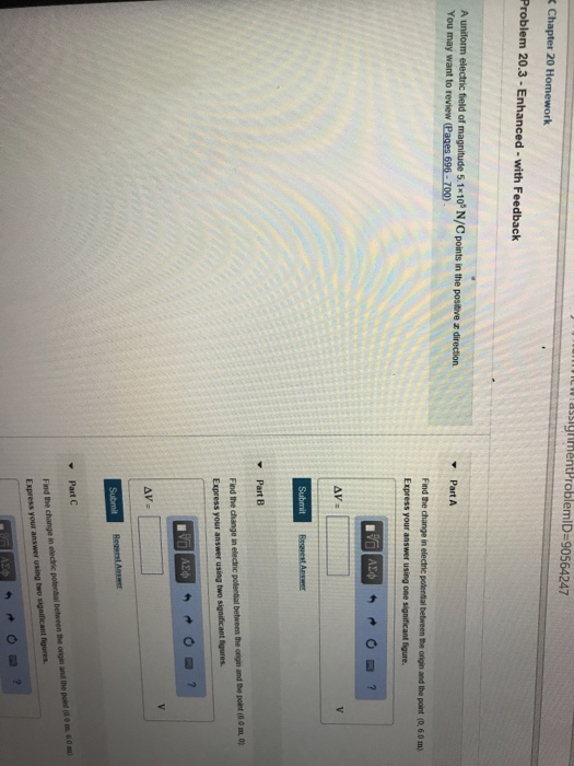 Solved oassigRmentProblemID-90564247 Chapter 20 Homework | Chegg.com