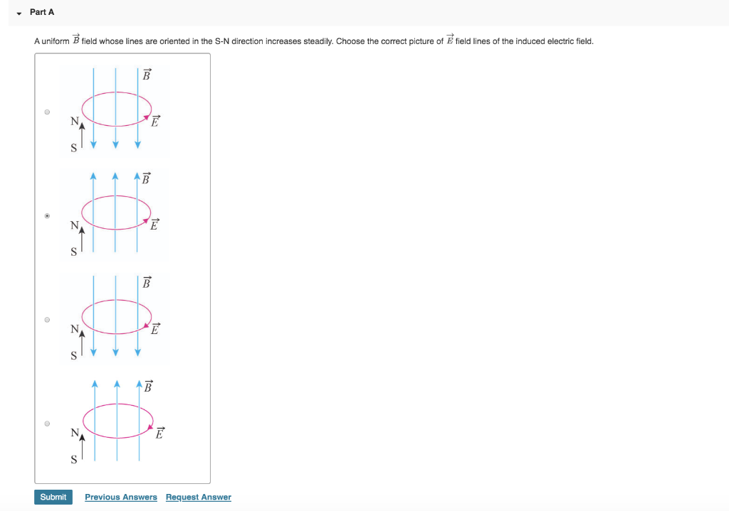 Solved Part A A Uniform B Field Whose Lines Are Oriented In | Chegg.com