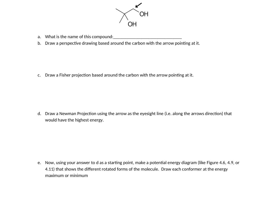 Solved OH OH A. What Is The Name Of This Compound: B. Draw A | Chegg.com