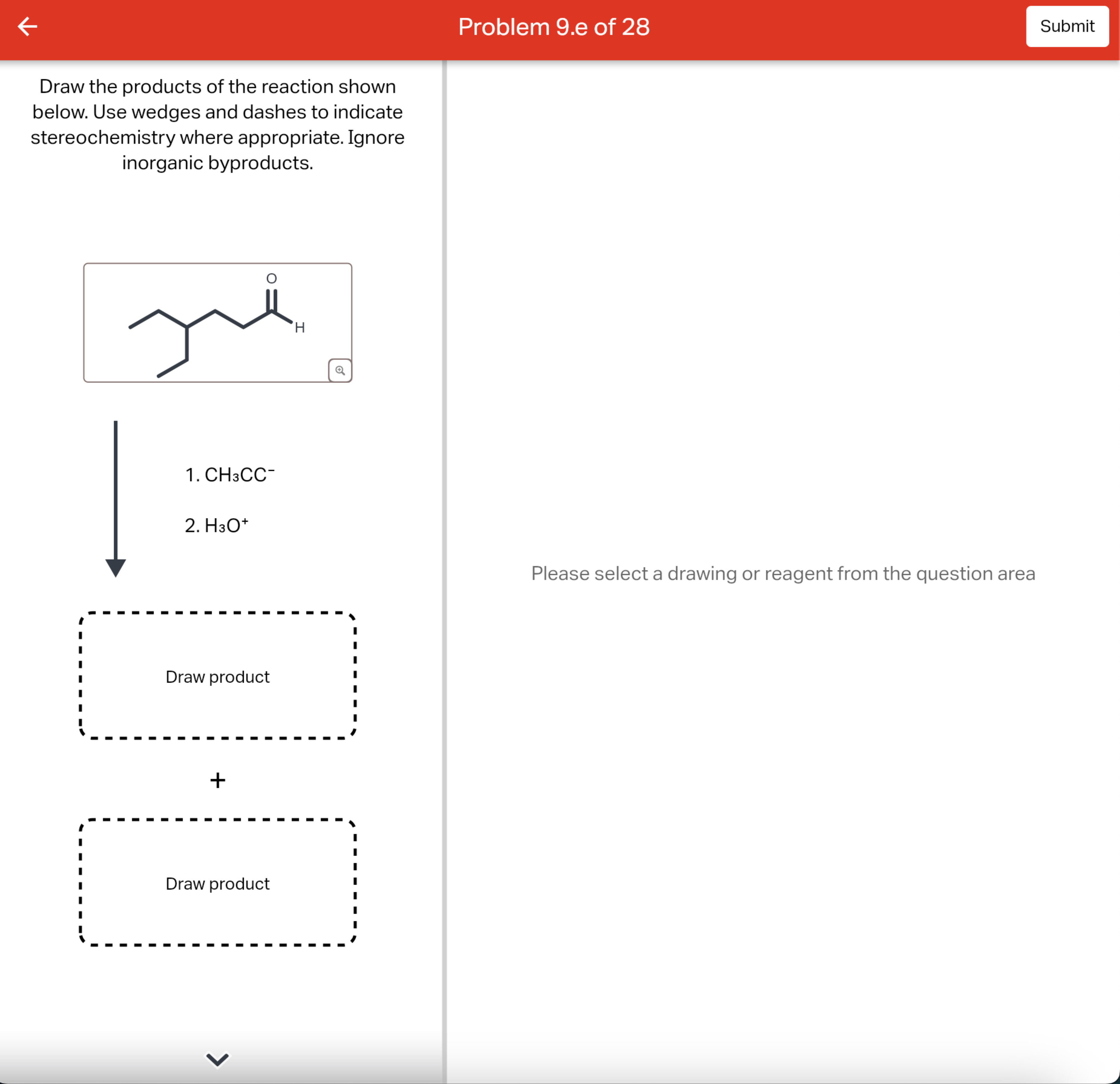 Ch3cc Solved Draw the products of the reaction shownbelow. Use | Chegg.com