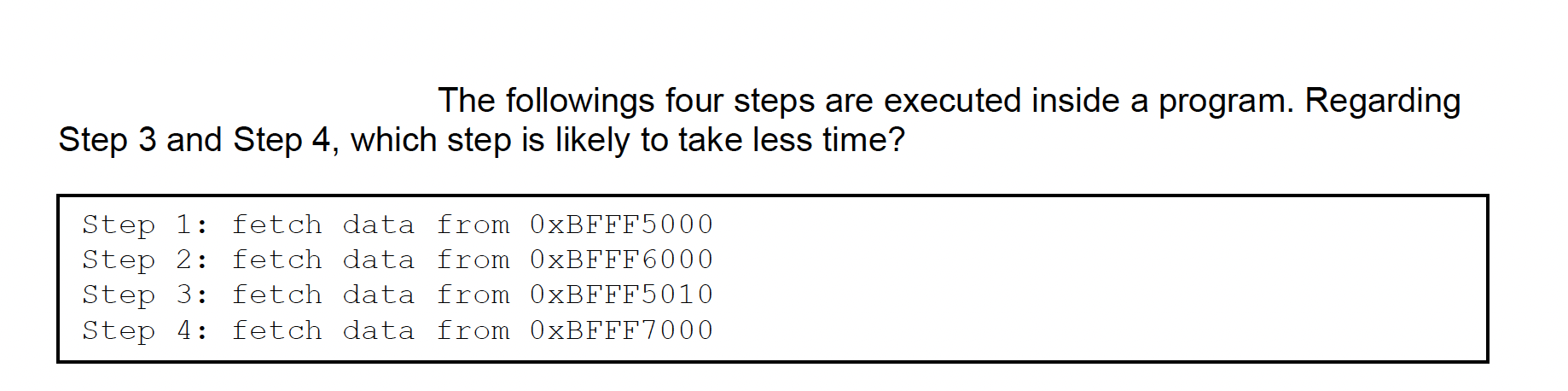 Solved The followings four steps are executed inside a | Chegg.com