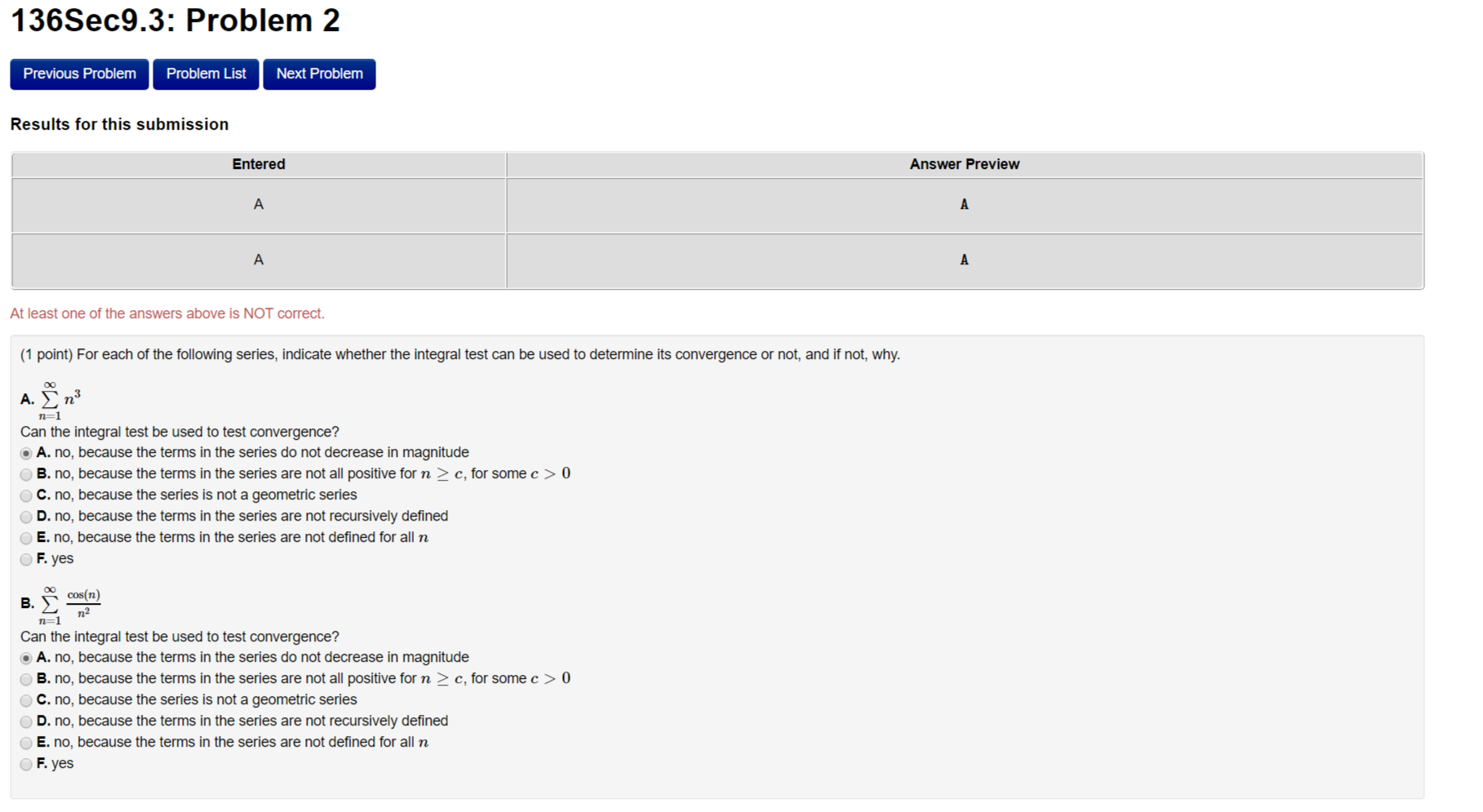 Solved 136Sec9.3: Problem 2 Previous Problem Problem List | Chegg.com