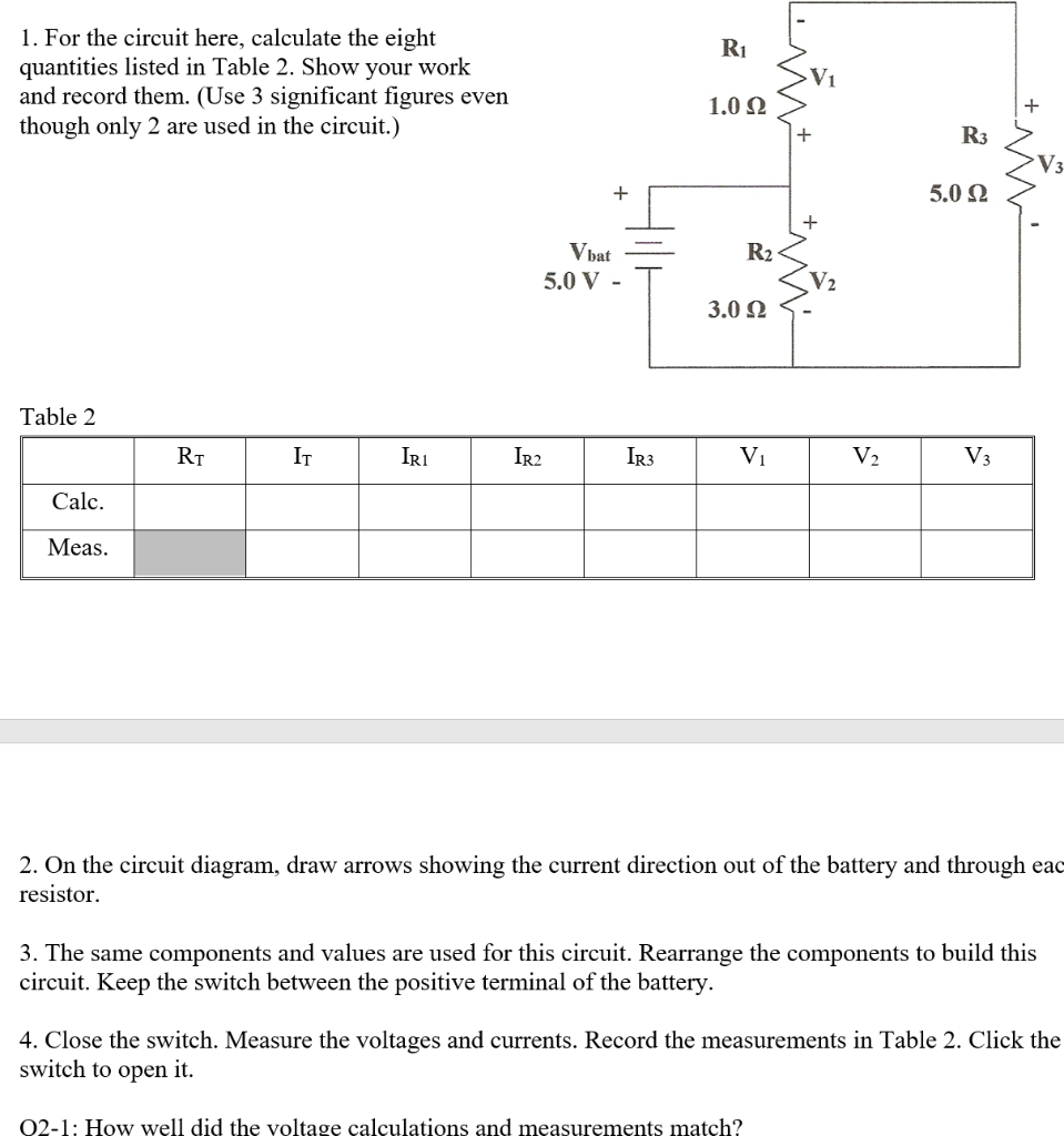 Solved For the circuit here, calculate the eight quantities | Chegg.com