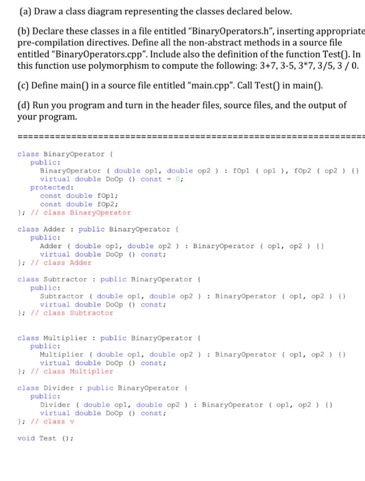 Solved (a) Draw A Class Diagram Representing The Classes | Chegg.com