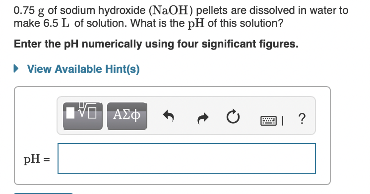 Solved pH is a logarithmic scale used to indicate the | Chegg.com
