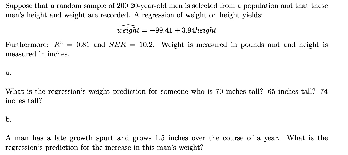 Solved Suppose that a random sample of 200 20-year-old men | Chegg.com