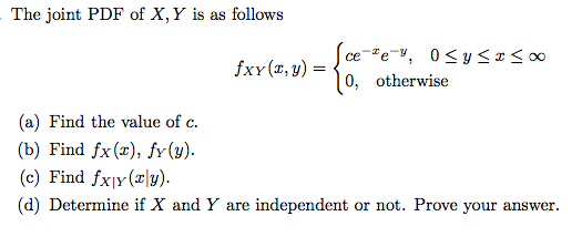 The joint PDF of X,Y is as follows | Chegg.com