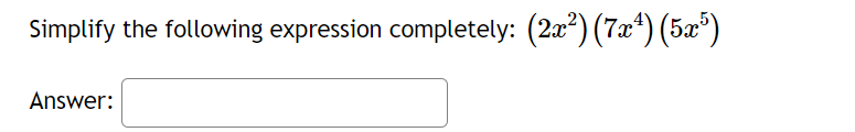 Solved Simplify The Following Expression Completely Chegg