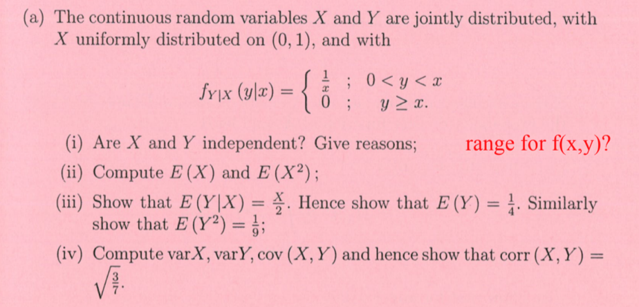 solved-a-the-continuous-random-variables-x-and-y-are