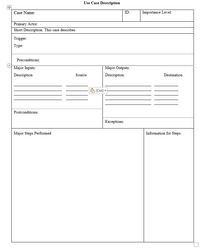 Solved Create a set of use case descriptions and a case 