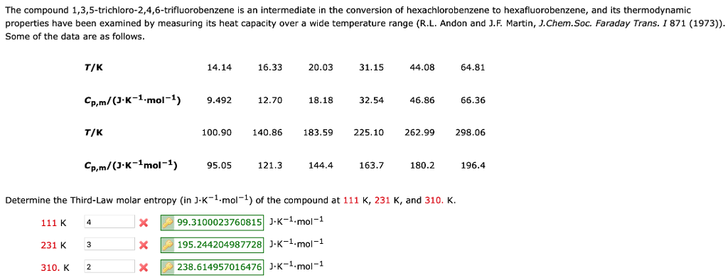 Solved The compound 1,3,5-trichloro-2,4,6-trifluorobenzene | Chegg.com