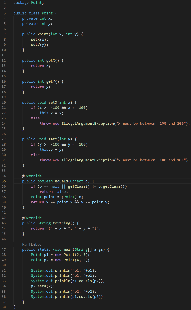 Solved (This is a continuation of a previous Java coding | Chegg.com