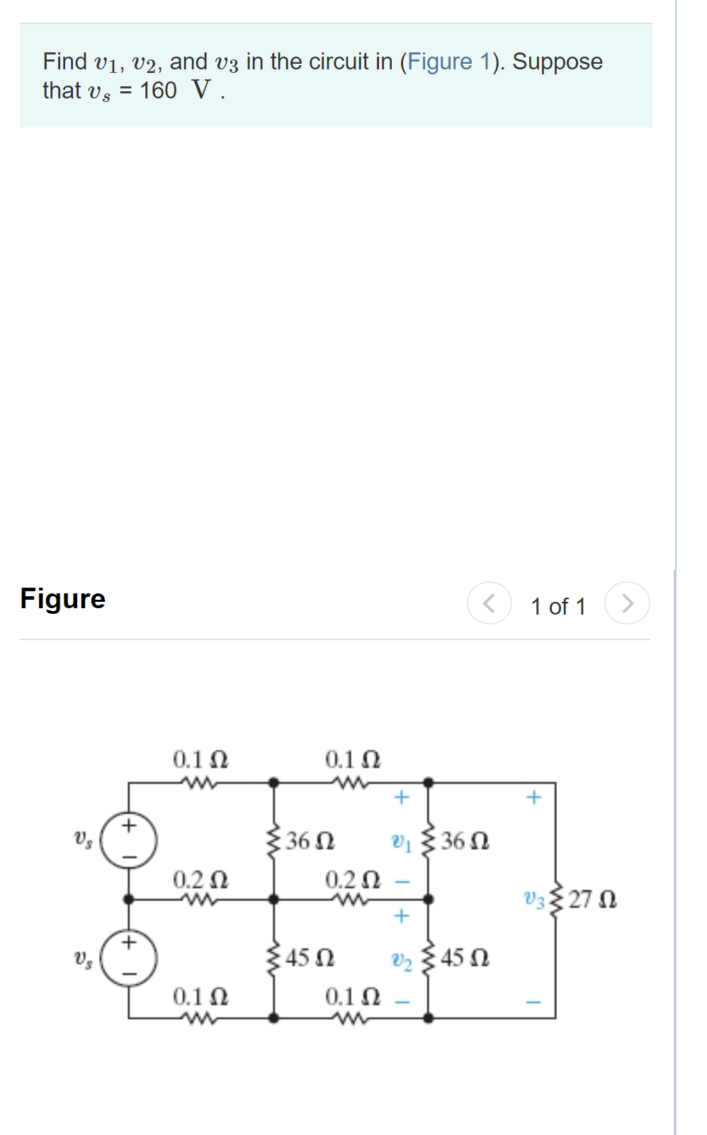 Solved Find V1, V2, And V3 In The Circuit In (Figure 1). | Chegg.com