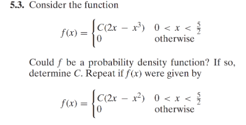Solved 5.3. Consider the function |C(2x - x) 0 | Chegg.com