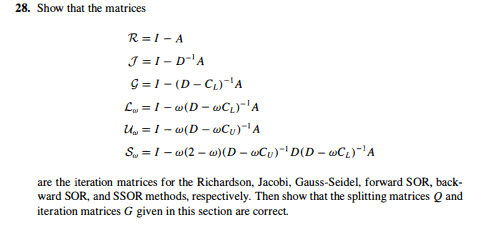 28 Show That The Matrices R I A J I D A G 1 Chegg Com