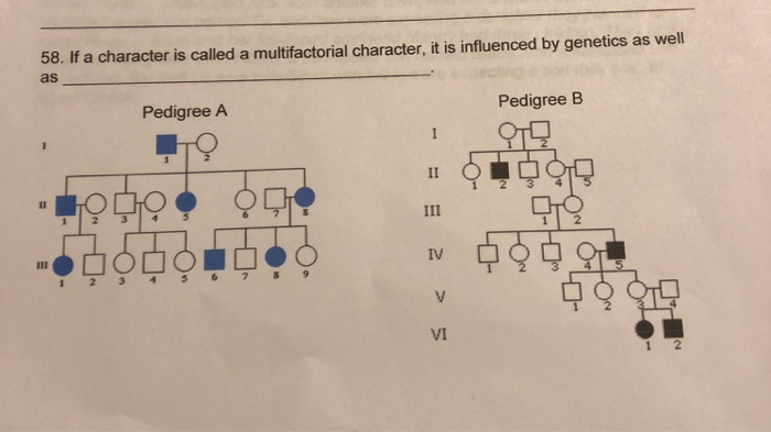Multifactorial Inheritance Pedigree