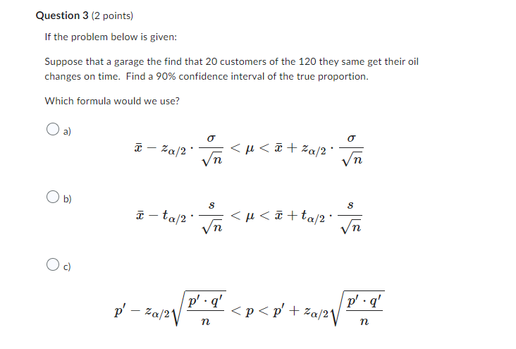 Solved Question 3 (2 points) If the problem below is given: | Chegg.com