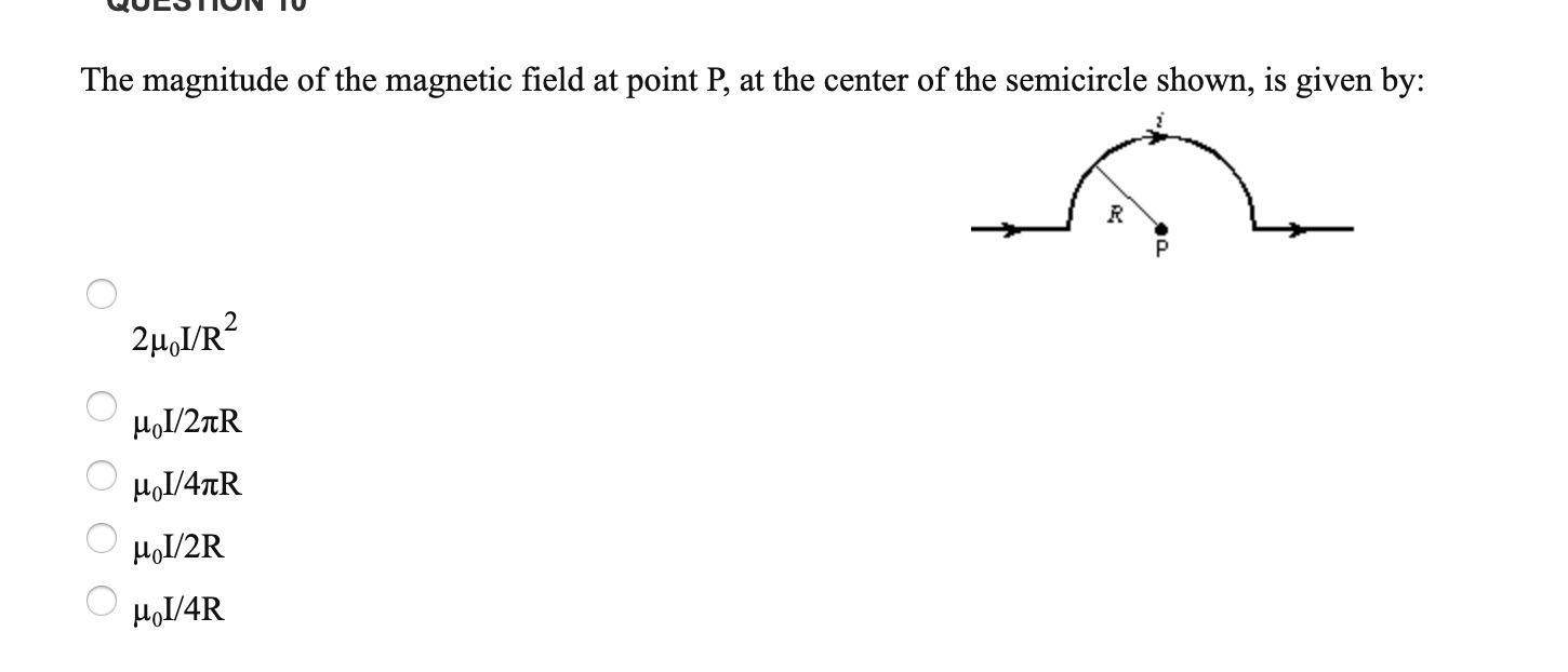 Solved Question To The Magnitude Of The Magnetic Field At 8275