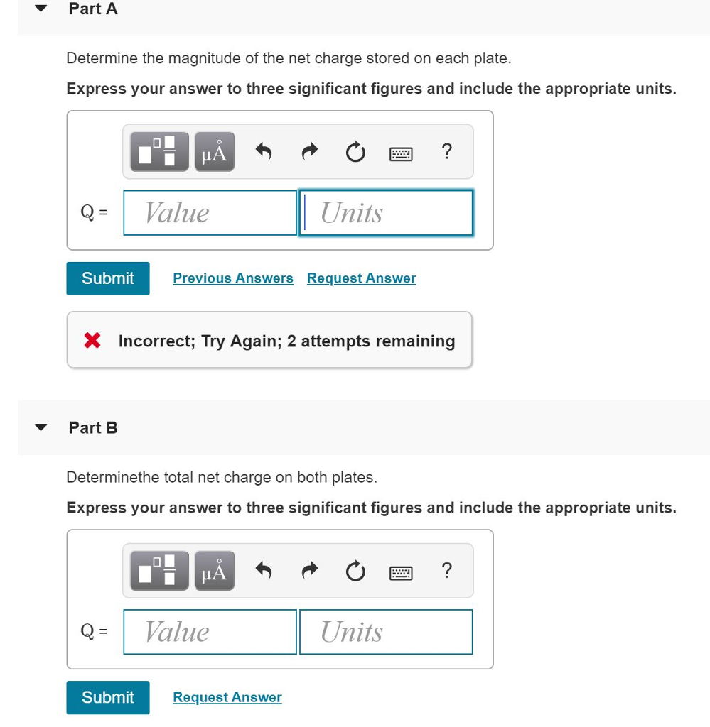 Part A Determine the magnitude of the net charge | Chegg.com