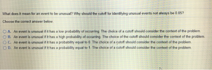 solved-what-does-it-mean-for-an-event-to-be-unusual-why-chegg