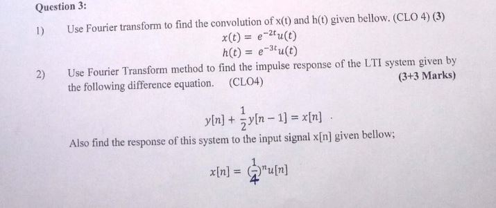 Solved Please Solve Question 3 Part 1 and 2 .I will give you | Chegg.com