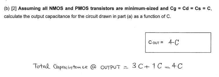 Solved Question 1. (a) [3] Draw a transistor-level diagram | Chegg.com
