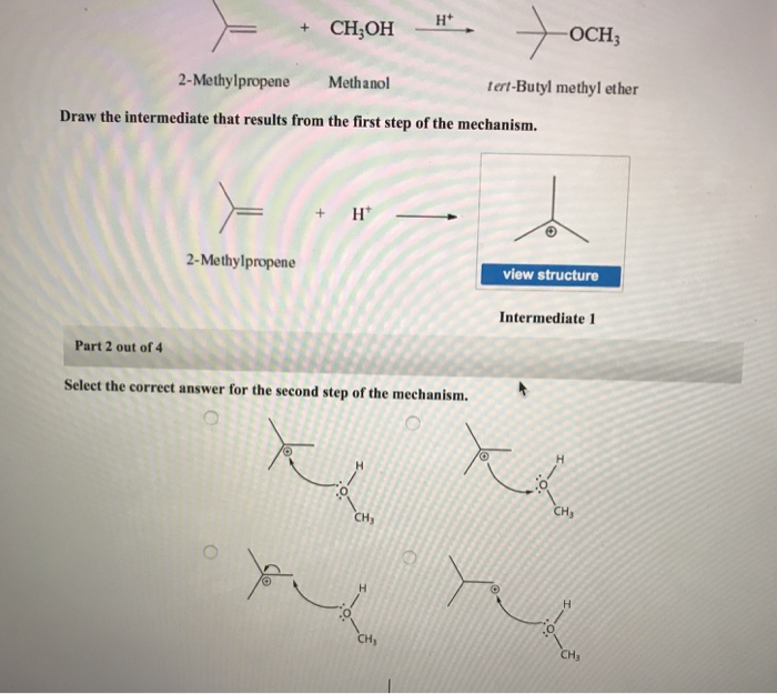 Solved Draw the intermediate that results from the first | Chegg.com