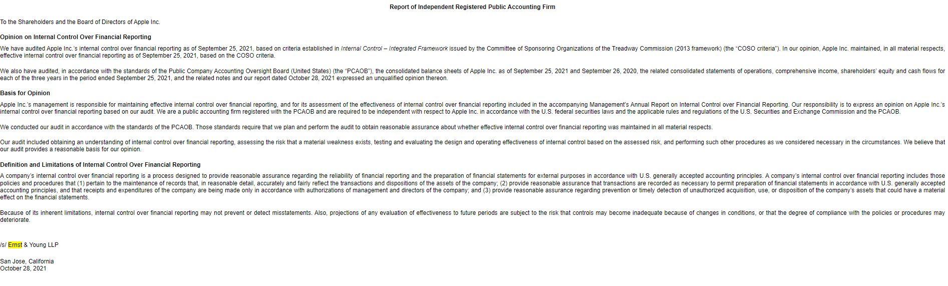 Solved How many sections are included in the audit report. | Chegg.com