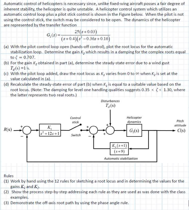 Solved How to solve it to find root locus (control system | Chegg.com