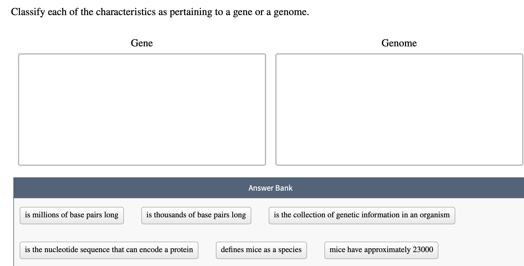 Solved Classify each of the characteristics as pertaining to | Chegg.com