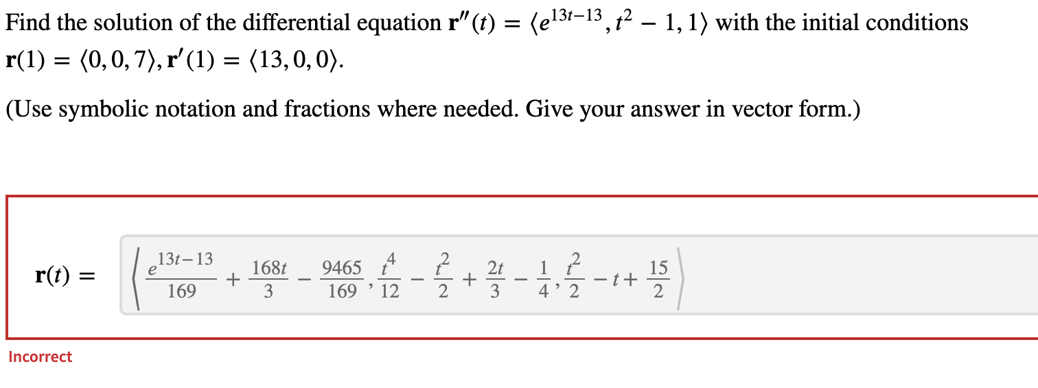 Solved = Find a parametrization of the tangent line to r(t) | Chegg.com
