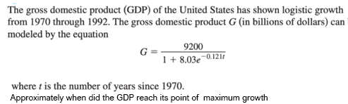 Solved The gross domestic product (GDP) of the United States | Chegg.com