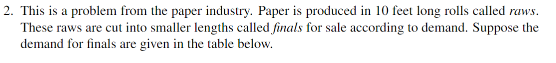 Solved This is a problem from the paper industry. Paper is | Chegg.com