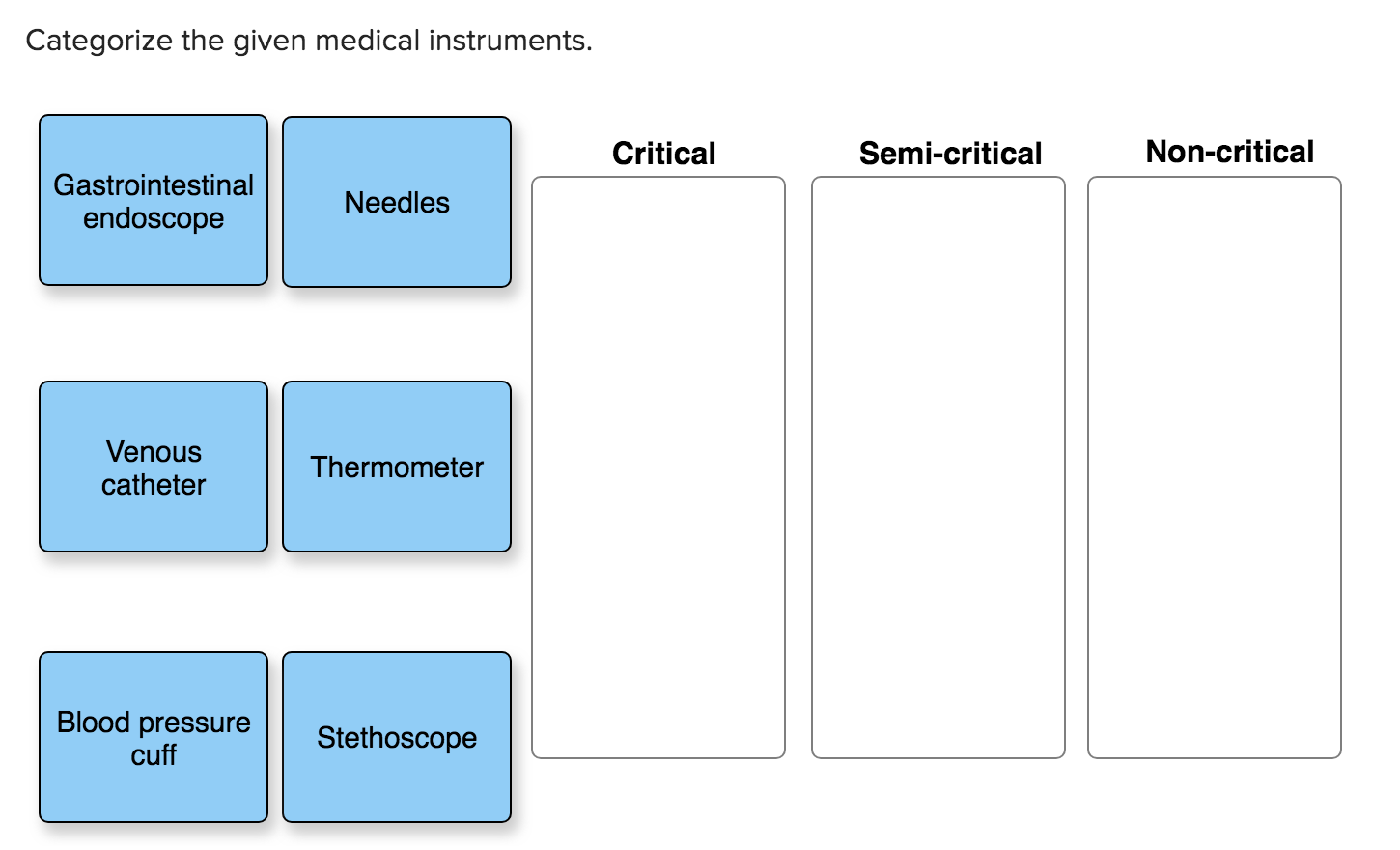 solved-categorize-the-given-medical-instruments-critical-chegg